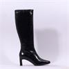 Wonders Vita High Heel Knee High Boot - Black Leather